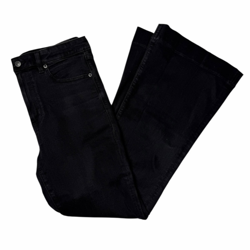American Eagle Black Super High Rise Flare Jeans Women’s Size 12 Regular NWT - Picture 10 of 10